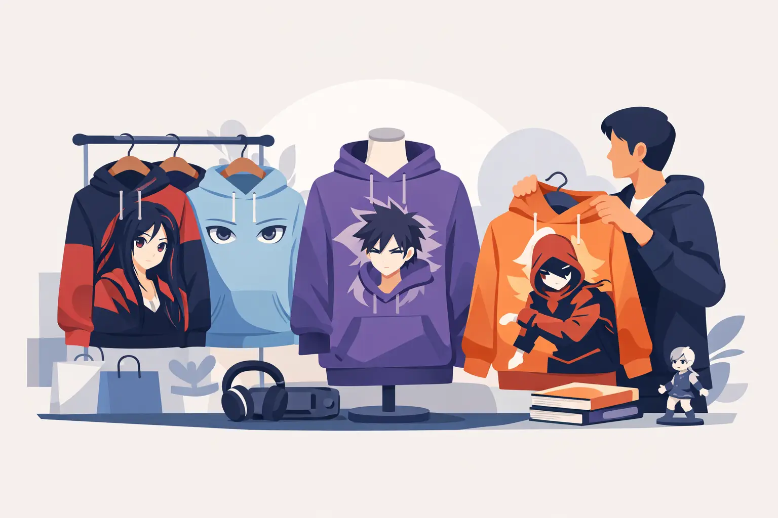 Sådan vælger du anime hoodie rigtigt
