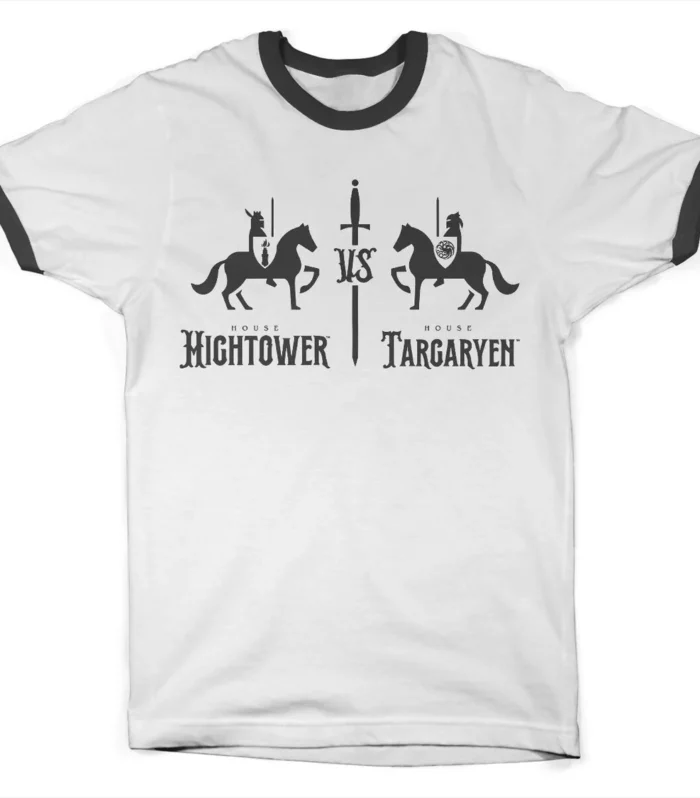 House of the Dragon Hightower VS Targaryen Ringer Voksen T-Shirt