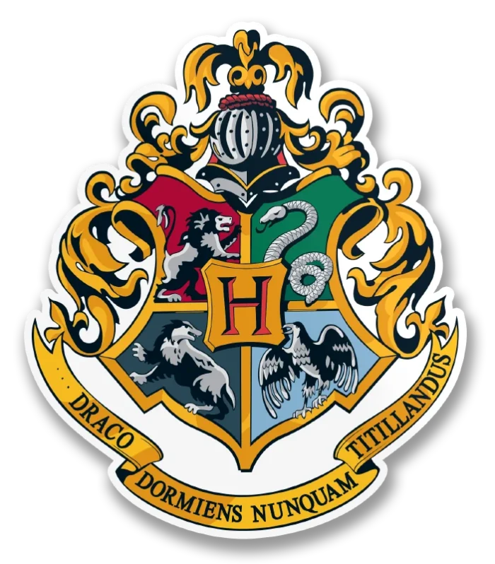 Harry Potter Hogwarts Crest klisterm&aelig;rke
